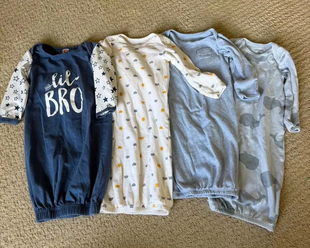 Simple Joys by Carter's Baby Boys Nightgowns Sleep Gowns 4-Pack